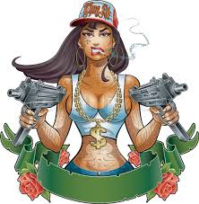 Check spelling or type a new query. Gangster Girl With Machine Guns Stock Vector Colourbox