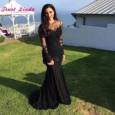 Shop pleated, lace, sheath & more from the best brands. Black Evening Dress Mother Bride Illusion Neckline Mermaid Long Sleeve Mother Of The Bride Dresses Vestidos Madre De La Novia Mother Of The Bride Dresses Aliexpress