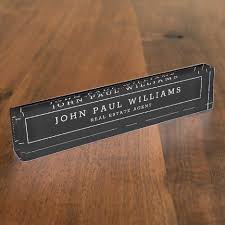 Elegant Classic Black Professional Name Job Title Desk Name Plate Zazzle Com Desk Name Plates Name Plate Desk Accessories