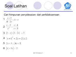 Soal matematika keren abis safari matematika. Contoh Soal Pertidaksamaan Sbmptn