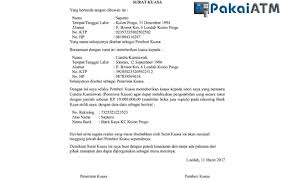 By posted on october 26, 2020. 3 Contoh Surat Kuasa Mengurus Atm Tertelan Cara Buat Pakaiatm