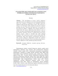 Mengarahkan perilaku konsumen dari para anggota masyarakat tertentu (schiffman and kanuk, 1997, h. Pdf Analisis Perilaku Konsumen Dalam Keputusan Pembelian Sepeda Motor Pada Mahasiswa Se Malang Raya