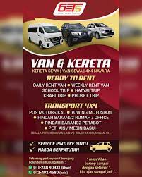 Almarhum suami saya adalah seorang kapten kapal suatu perusahaan angkutan laut swasta. Van Kereta Sewa Ready To Rent Mz Transport Travel Facebook