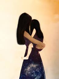 Gift For Mom Wall Art Decor Love Artwork Gift For Etsy Mother Art Mother Daughter Art Mom Art