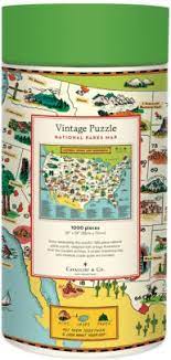Completed puzzle measures 20 x 28. Cavallini Co National Parks Map 1000 Piece Jigsaw Puzzle By Cavallini Co Barnes Noble