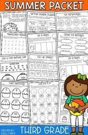 Summer Packet For 3rd Grade Makes Summer Review Fun And Easy No Prep Packet Has Summer Math Activities Summe Summer Math Summer Math Worksheets Summer Packet