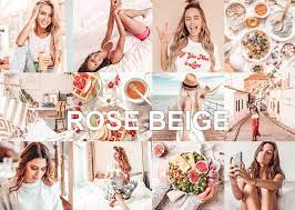 4 Lightroom Mobile Presets Rose Beige Bright Presets Instagram Lightroom Presets Blogger Preset Photo Filter Travel Photographer Presets Lightroom Presets Lightroom Presets