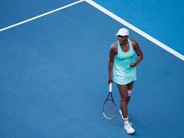 The sports star, 40, showed off her toned and endless legs in leather leggings, teamed with chunky biker. Venus Williams Powers Through Ankle Injury In Australian Open Loss