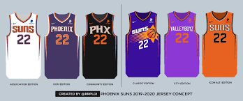 Limit my search to r/suns. My Phoenix Suns 2019 2020 Jersey Lineup Concept Suns