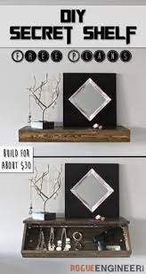 Only needs to be 3/4 deep. Diy Secret Floating Shelf Free Plans Rogue Engineer Diy Furniture Floating Shelf Plans Diy Shelves