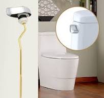 kingsea Alavancas de viagem para vaso sanitário, pacote com 2 alavancas de  tanque de descarga com acabamento cromado, alça de substituição de alavanca  ...
