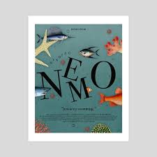 Finding nemo cover 3 by lazesummerstone on deviantart. Finding Nemo Alternative Movie Poster An Art Print By Brandon Carter Inprnt