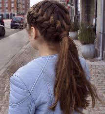 This braided hairstyle gives the illusion of thicker hair, due to pinching and pulling once it's complete. Simple Braided Hairstyles For Thick Hair