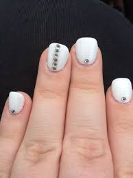 White Acrylic Nails With Rhinestone Gems Gem Nails Rhinestone Nails White Acrylic Nails Before you start diving in, it's important to find an acrylic nail kit that has all the bells and whistles.