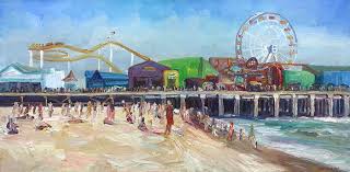 Maybe you would like to learn more about one of these? Pacific Park Santa Monica Pier Painting By John Kilduff