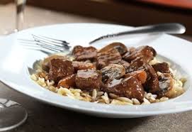 Campbell S Beef Bourguignonne Recipe Added A Little Tomato Paste And Some Worcestershire And This Was Great Beef Bourguignon Beef Bourguignonne Recipes