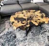 Abstract Resin Coffee Table : r/woodworking