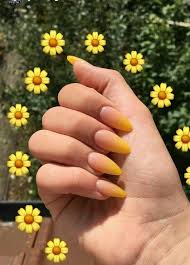 These Are The 10 Supreme Beauty Trends In 2019 Ecemella Almond Acrylic Nails Yellow Nails Nail Designs