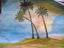 لوحات نخل طبيعة مناظر قران فن ابداع art painting