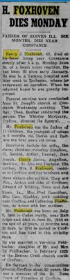 Henry Foxhoven (1900-1943)