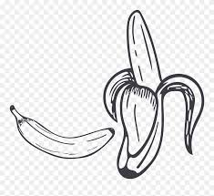 Free cliparts that you can download to you computer and use in your designs. Transparent Banana Clipart Black And White Banana Drawing Png 5563984 Pinclipart