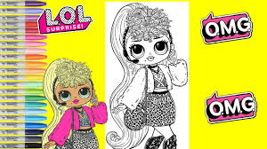 Color various l.o.l surprise dolls. Lol Surprise Coloring Book Page Lady Diva Lol Surprise O M G Coloring Page E Sports No 1