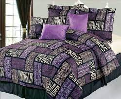 Get ready to rest easy as your. 7 Piece Queen Safari Purple And Brown Patchwork Micro Suede Comforter Set Http Www Amazon Com Dp B00foxp670 Ref C Comforter Sets Purple Bedding Bedding Sets