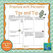 This Product Consists Of Eight Real World Problems In Which Students Are Asked To Calculate The Tax Tip Teaching Inspiration Word Problems Middle School Math