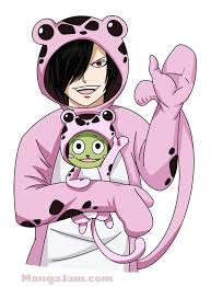 How to Draw Rogue Cheney with Frosch from Fairy Tail - MANGA-JAM.com
