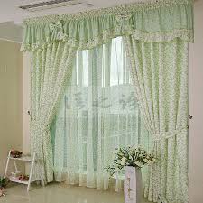 Green Bedroom Curtains For Bedroom Glass Windows With Flower And Vase Also Ceramic Tile Flooring Bedroom Cu Shabby Chic Curtains Curtain Styles Curtain Designs
