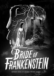 Black And White Horror Movie Posters Pin By Rob Fiore On Vintage Horror Bride Of Frankenstein Scary Movies Movie Monsters