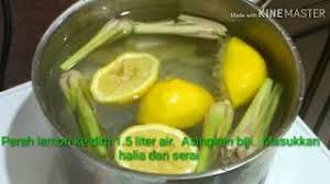 Air lemon ini kemudian bisa anda minum saat pagi harinya. Resepi Air Lemon Detoks Slim Youtube