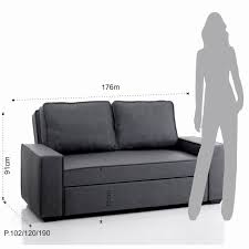Posto letto per 2 persone. Garbo Grey Divano 2 Posti Letto In Ecopelle Grigio L 176 P 102 Cm