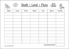 Die linien fehlen zwar aber. 18 Spiele Ideen Stadt Land Fluss Stadt Land Stadt Land Fluss Vorlage