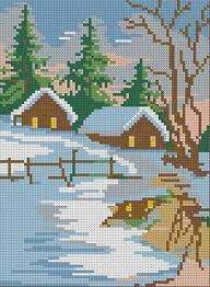 22 х 17 cm (8,7 x 6.7) the kit contains: Free Oriental Cross Stitch Patterns Of Landscapes Free Embroidery Designs Free Cross Stitch Landscape Cross Stitch House Cross Stitch