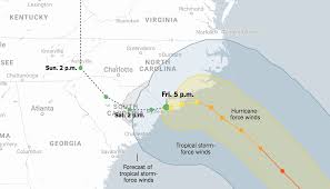 Maps Hurricane Florences Approach Toward The Carolinas