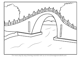 Next draw or thicken the guidelines. Learn How To Draw Jade Belt Bridge Bridges Step By Step Drawing Tutorials