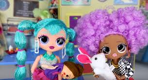 Omg Lol Surprise Cosmic Nova And 24k Dj With Their Teddy Bear Puppet Doll In The School Cafeteria Toy Story Dolls Doll Videos Dolls