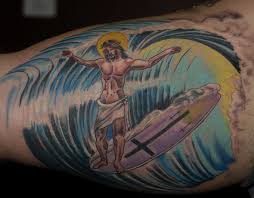 If you're going to do color, be on the safe side and use tattoo ink. 10 Seriously Strange Surf Tattoos Mpora