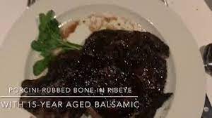 Porcini Rubbed Bone In Ribeye With 15 Year Aged Balsamic Youtube