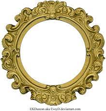 Vintage Gold Frame Round By Eveyd On Deviantart Antique Picture Frames Gold Frame Vintage Frames