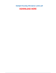 I live 25 kilometer away from the office so uber charges me a lot. Fillable Online Sample Housing Allowance Letter Pdfsdocuments Com Fax Email Print Pdffiller