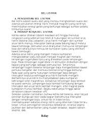 Kreativitas dan imajinasimu dapat dituangkan pada alat ini. Doc Bel Listrik Agud Yogipratama123 Academia Edu