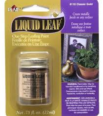 Brush the paint on using minimum pressure, making sure the final brush strokes are made toward the previously applied paint. Plaid Liquid Leaf 3 4 Oz Classic