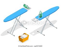 Check spelling or type a new query. Isometric Iron Ironing Board And Laundry Basketf Flat Style Vector Illustration Isolated On White Background Isometric Iron Canstock