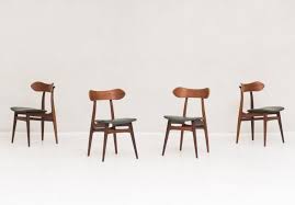 For Sale Set Of 4 Dining Chairs By Louis Van Teeffelen For Webe The Netherlands 1950s Dining Chairs 4 Dining Chairs Chair