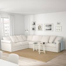 Harlanda Sectional 5 Seat Corner Inseros White Ikea In 2020 White Sectional Sectional Corner Sofa