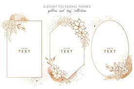 Elegant Polygonal Frame Collection Free Vector Freepik Freevector Background Frame Wedding Poster Vector Free Invitation Cards Free Frames