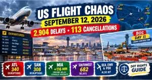 US Flight Chaos September 12: Atlanta, San Diego & Miami Updates