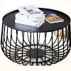 Zen's bamboo storage ottoman stool japanese coffee table small table home funiture. 1